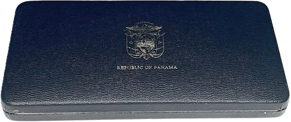 Franklin Mint Nine Proof Coin Set Silver Content 191.44 Grams Panama 1975