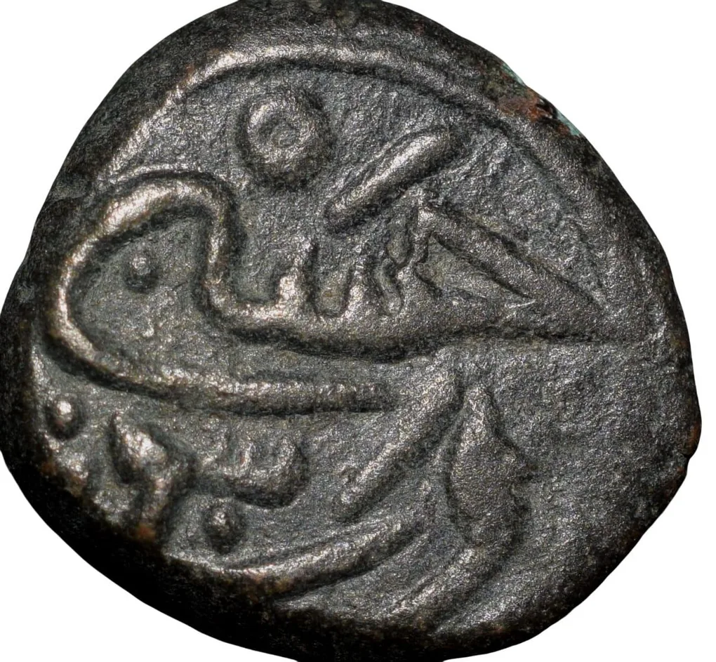 Copper Paika of Muhmmad Bin Tughluq(AD1325-51) of Delhi Sultanate D394