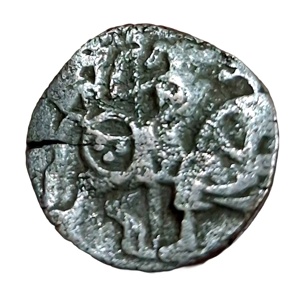 Ancient India Hindu Shahi Silver Jital Weight= 3.5g Approx Samantadeva (C.850-1,000 AD) in Collectable Grade.