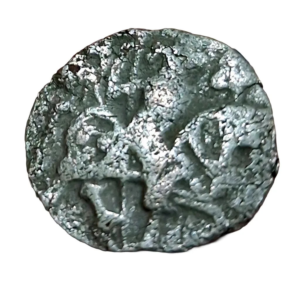 Ancient India Hindu Shahi Silver Jital Weight= 3.5g Approx Samantadeva (C.850-1,000 AD) in Collectable Grade.