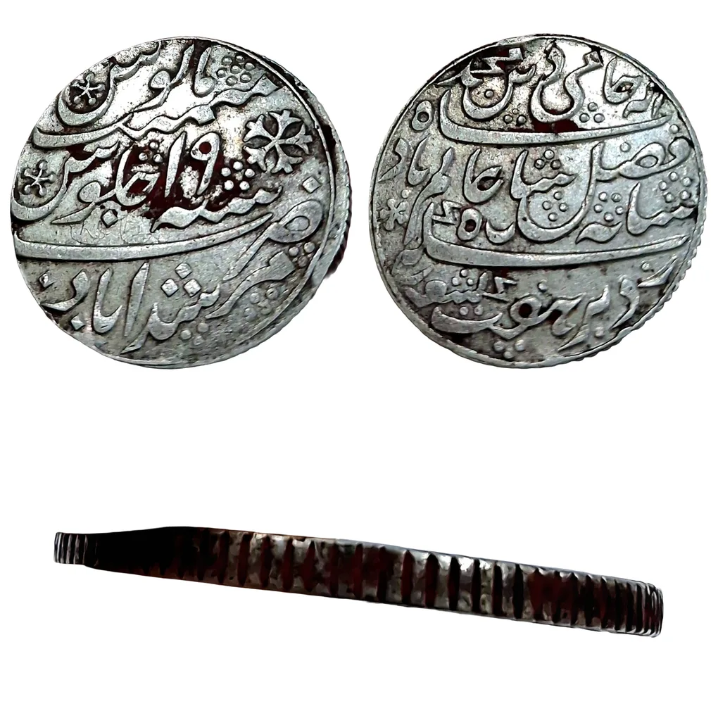 Bengal Presidency Silver Rupee Dated RY-19, Straight Milled EDGE Type **Scare** High Collectable Grade.