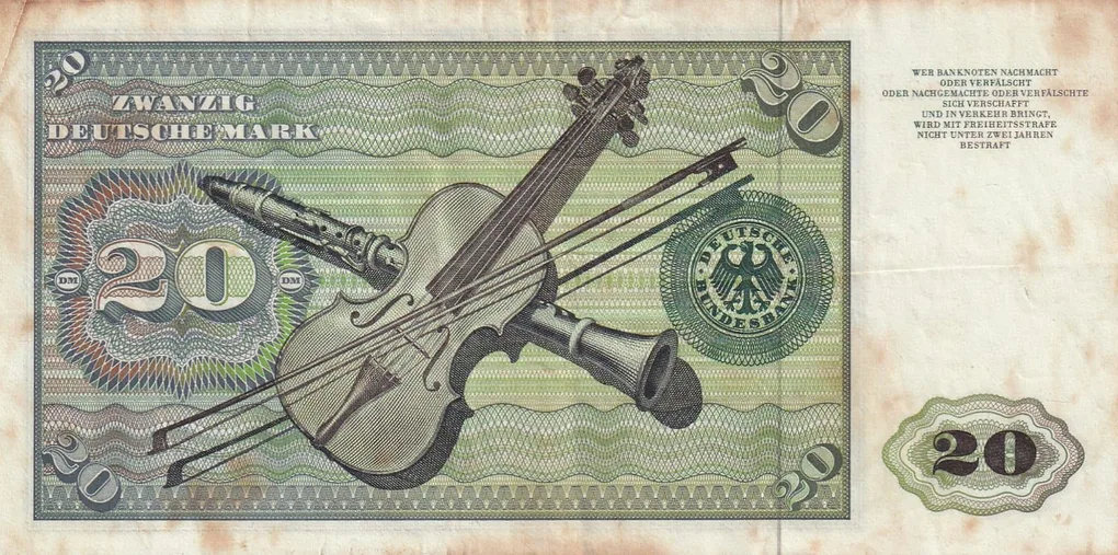 Germen 20 MARK 1970 Rare Note #B-2