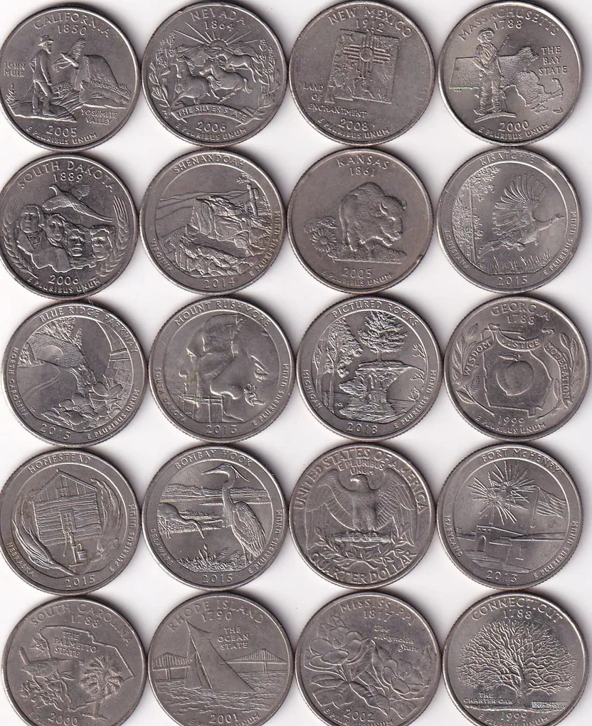 20 Different America Commemorative Quarter Dollar Rare Coin #I-79