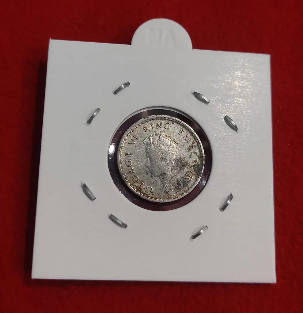 1/4 Rupee Silver Coin 1939 Bombay Mint