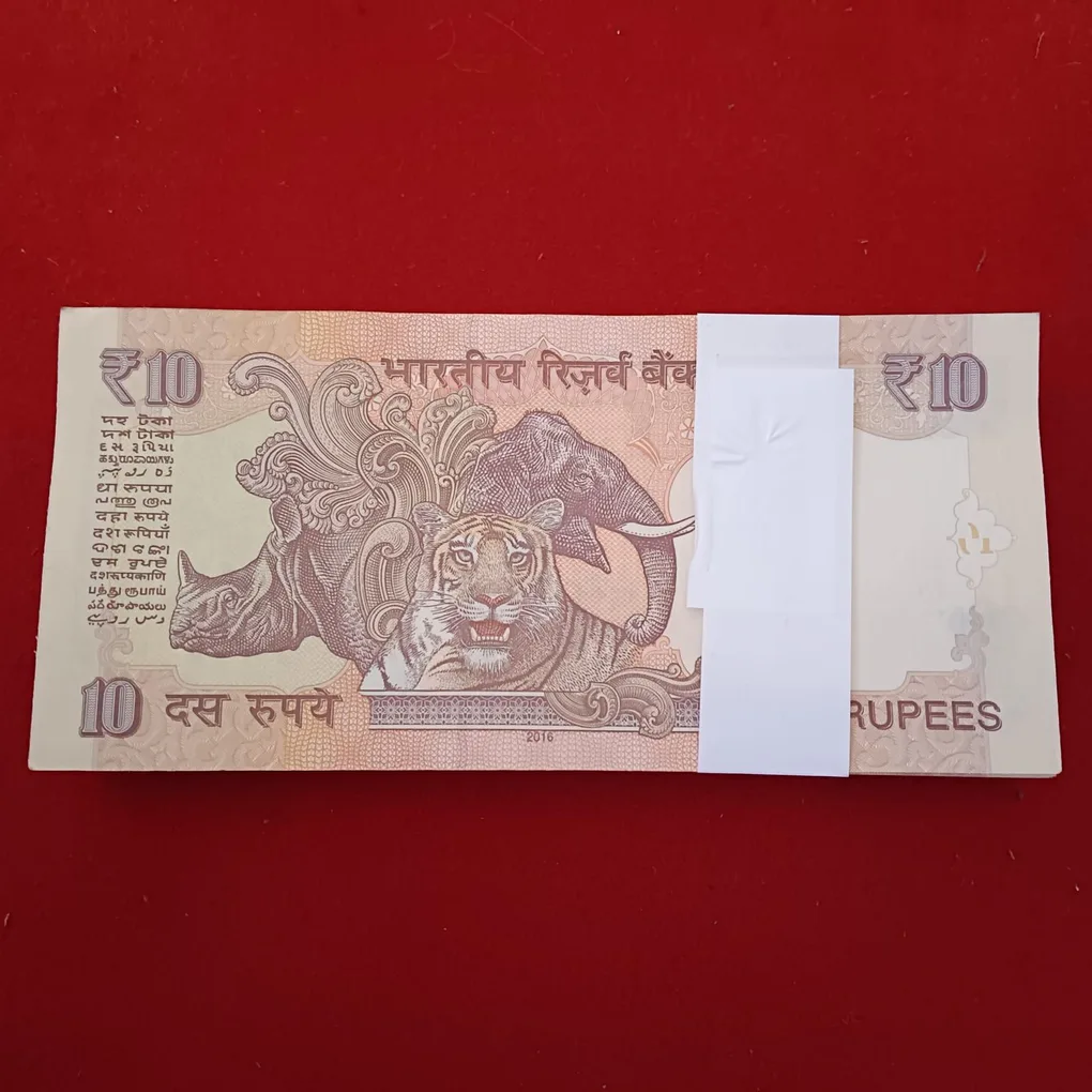 Ten Rs Old Full Bundle Governor Raghuram Rajan 2016 Year Gem Unc Condition 848001