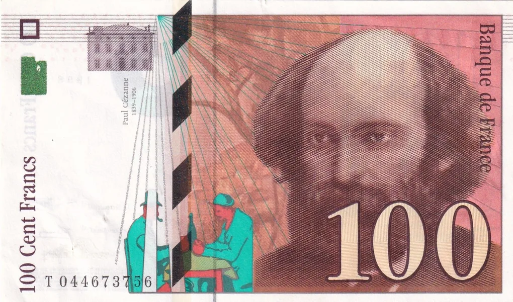 France 100 Cent Francs 1839-1906 Paul Cezanne UNC Bank Note