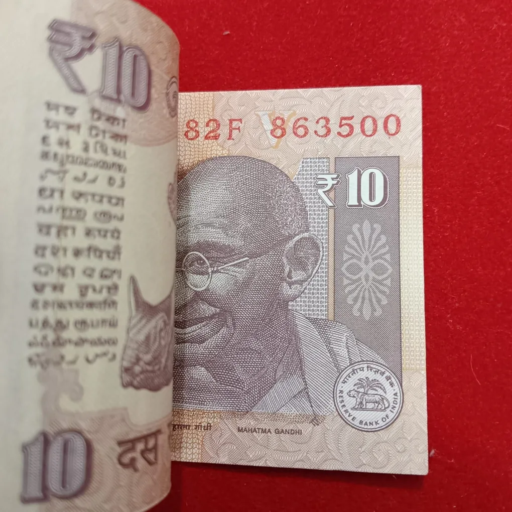 Ten Rs Old Gandhi Bundle Governor Raghuram Rajan Gem Unc Condition 863401