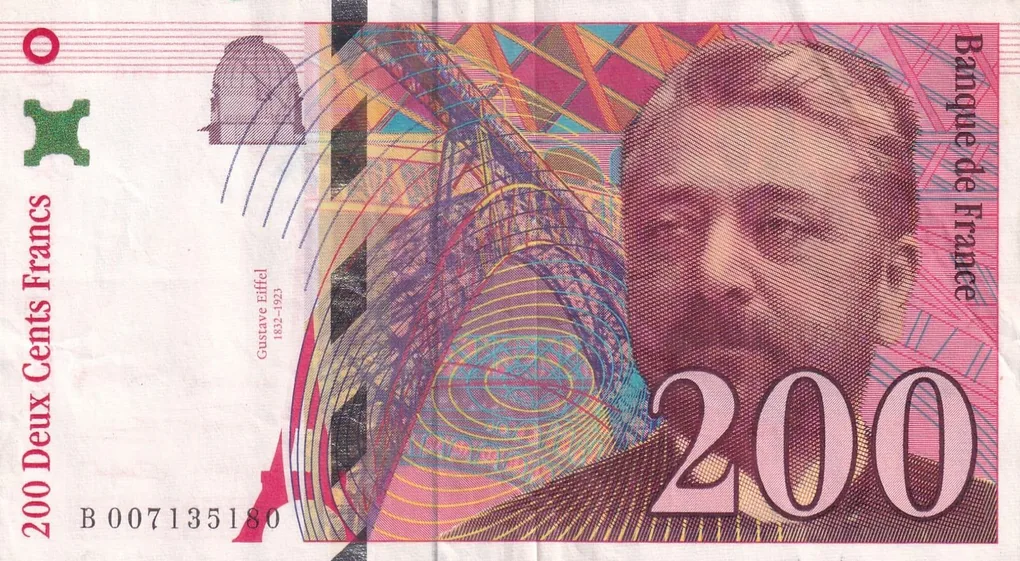 France 200 Francs Gustave Eiffel Rare Note