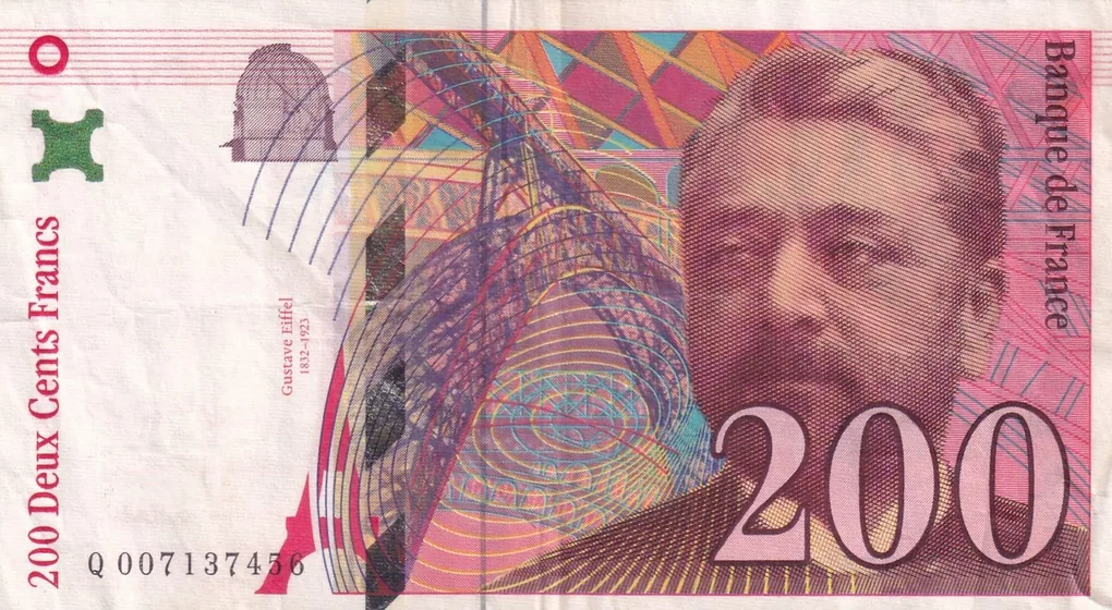 France 200 Francs Gustave Eiffel Rare Note