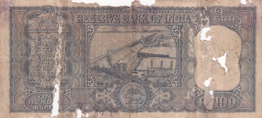 100 Rupees Poor Condition As Per Image
