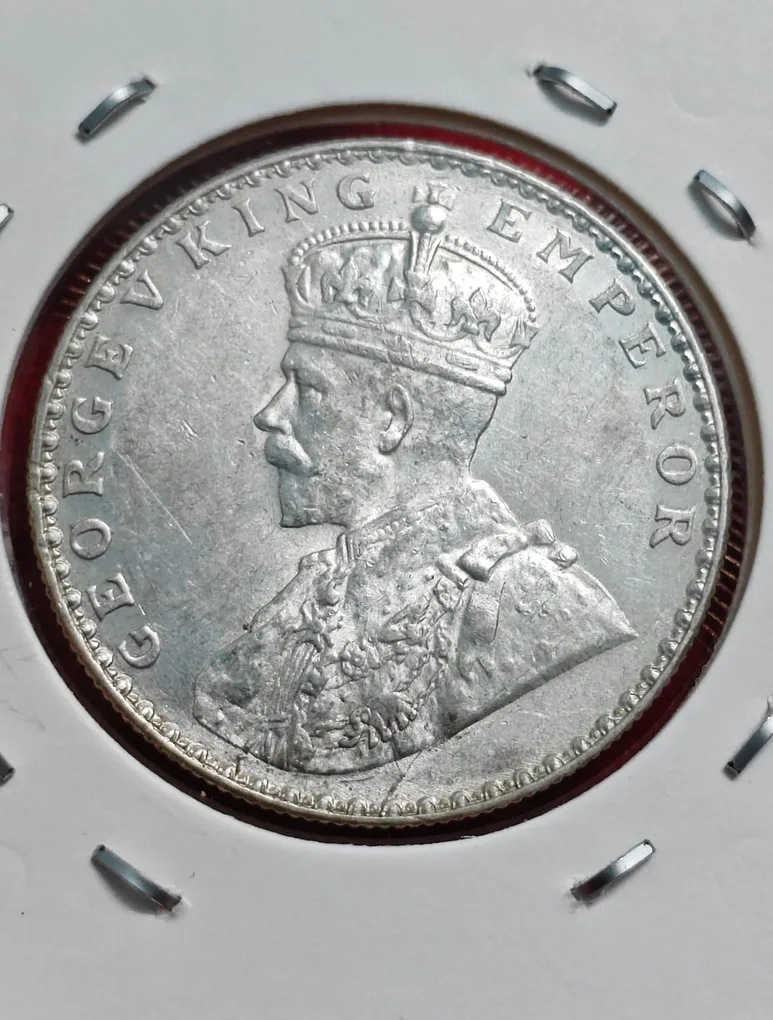 One Rupee 1912 Bombay Mint George V King Emperor Coin
