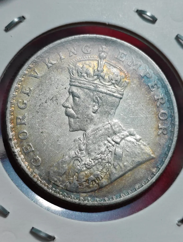 One Rupee 1913 Bombay Mint George V King Emperor Coin