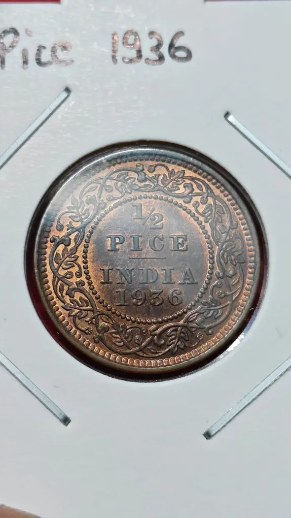 1/2 Pice 1936 Coin SKU B3