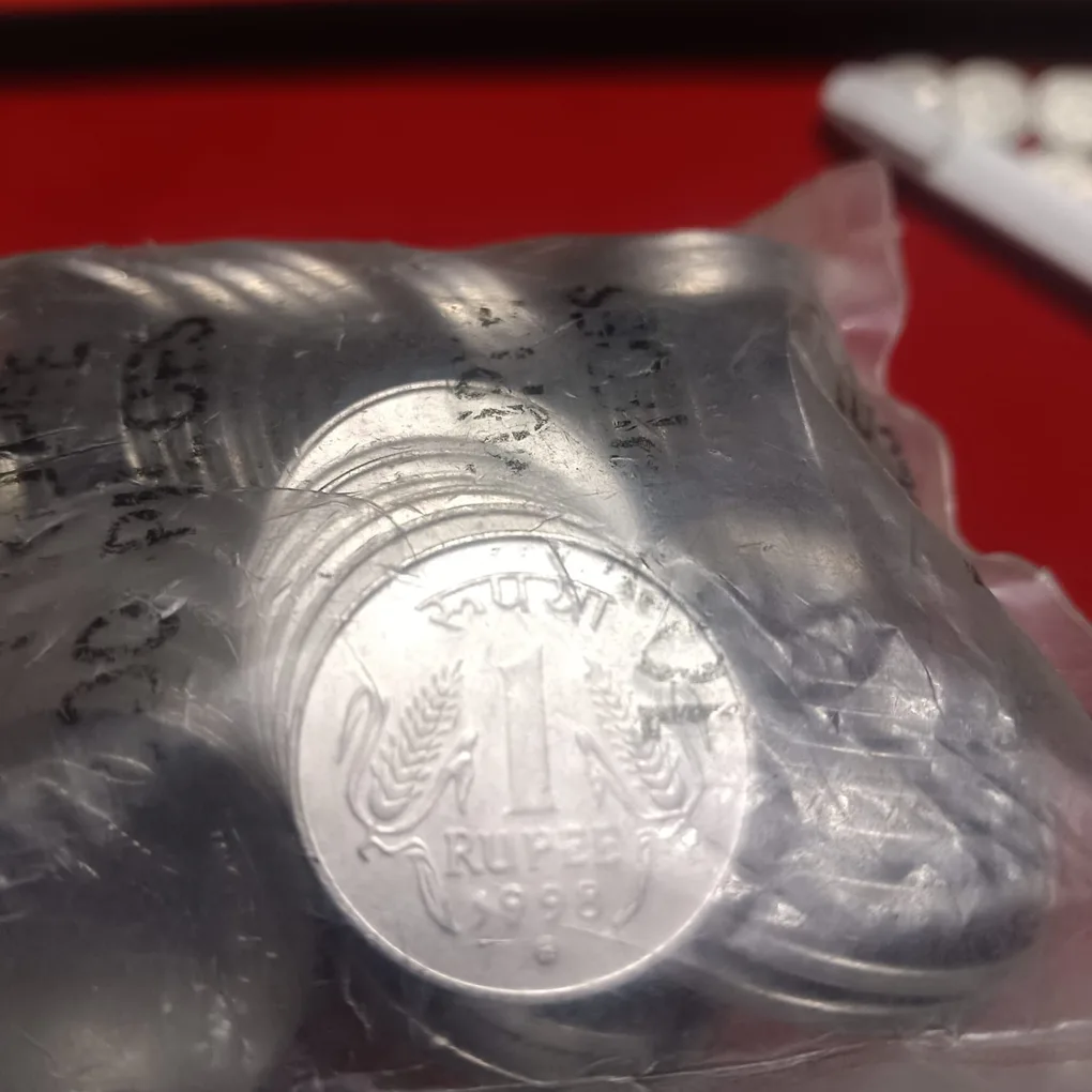 One Rs Coins Very Rare FSS 1998 Year Moscow Mint RBI Sealed Packet