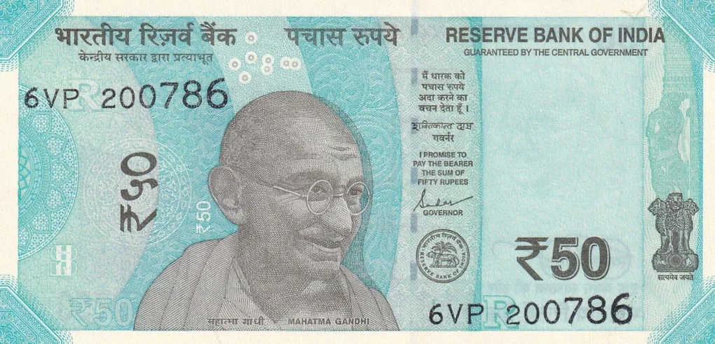 200786 Fancy Number 50 Rupees Governor Shaktikanta Das GEM UNC Note