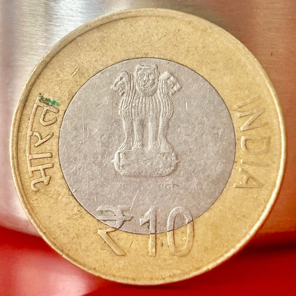 10 Rupees International Day of Yoga 2015 Hyderabad Mint Commemorative Coin