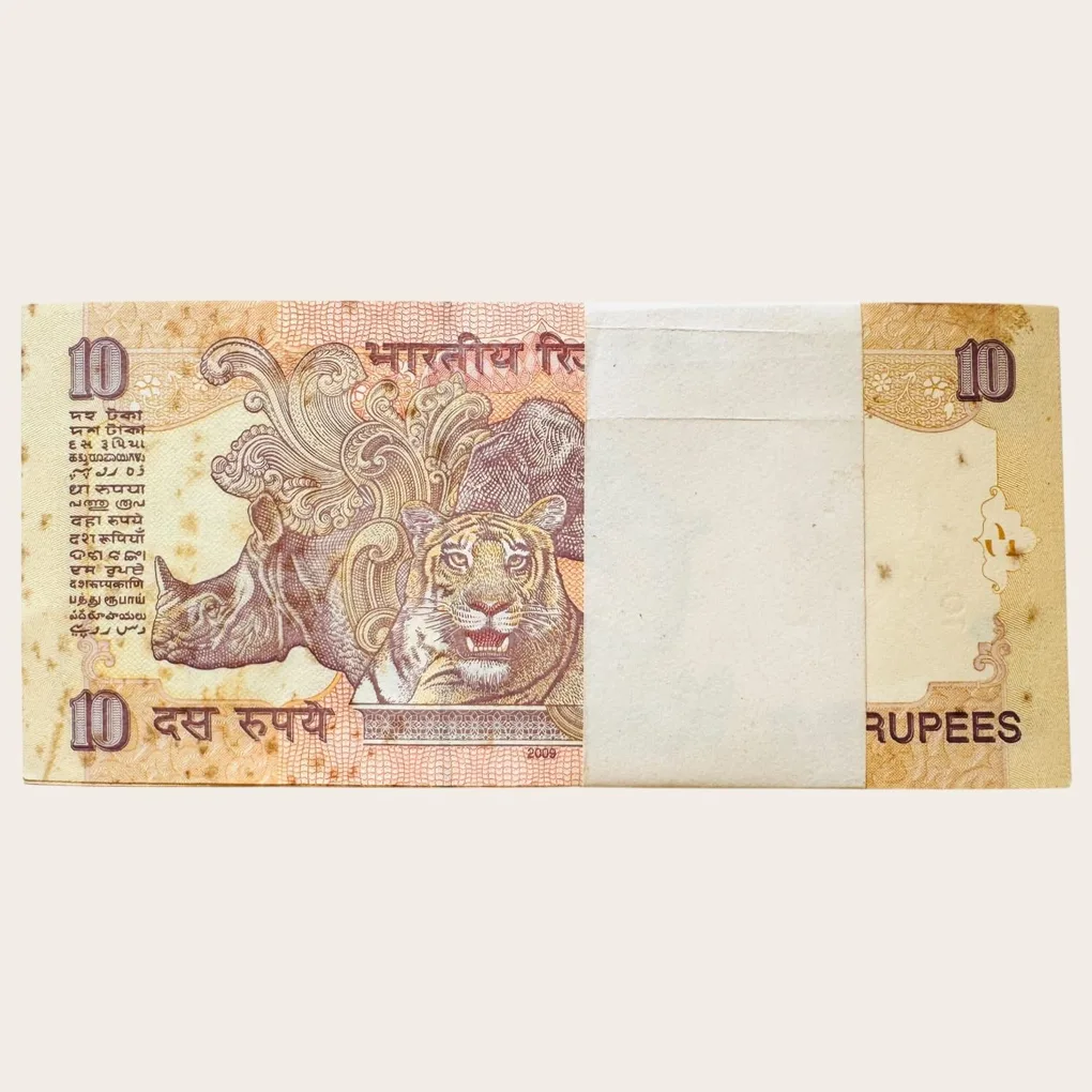 Rs 10 Subharao 2009 Issue Serial Bundle Unique and Rare