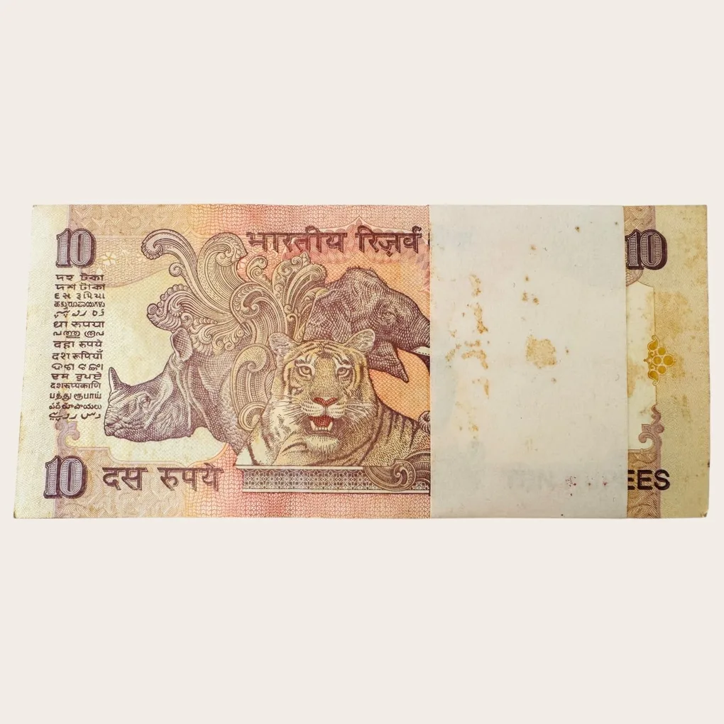 Rs 10 Bimal Jalan Inset L Issue Serial Bundle Unique and Rare Without Year