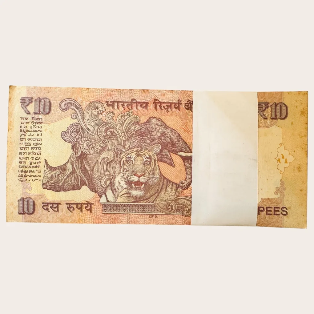 Rs 10 Raghuram Rajan Inset B 2015 Issue Serial Bundle Unique and Rare