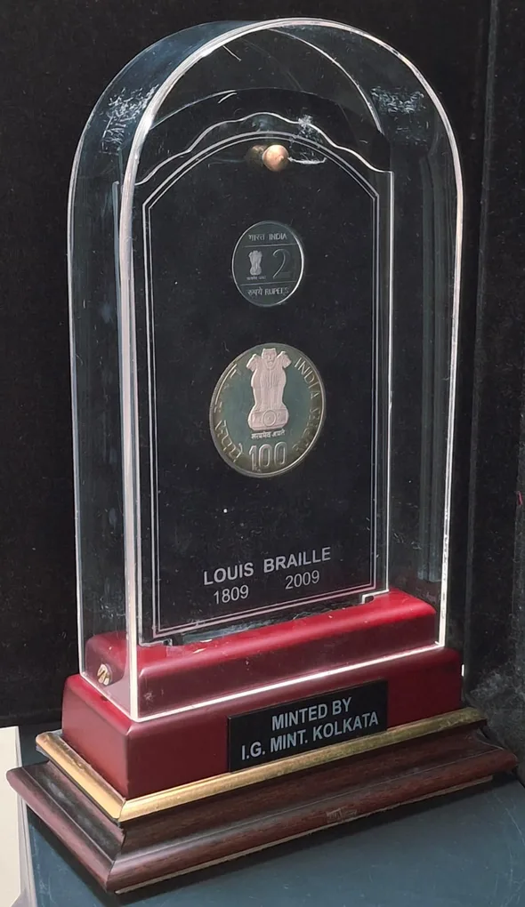 Louis Braille 1809-2009 ( 2 Coins Set ) V. I .P Set Extremely Rare with Beautiful BOX