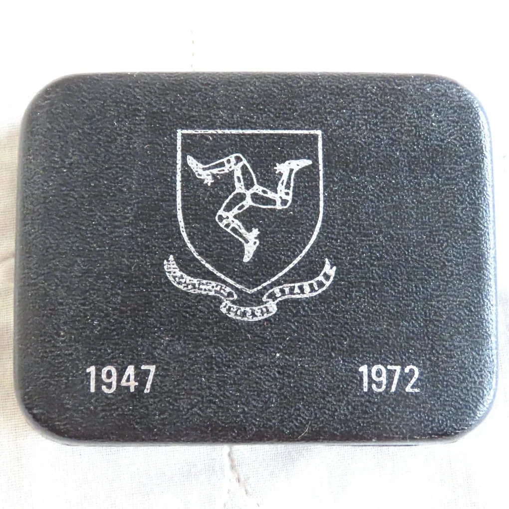 ISLE of MAN 1972 Silver Wedding Silver Proof 25 Pence Crown - mint sealed/boxed Composition Silver (.925) Weight 28.28 g