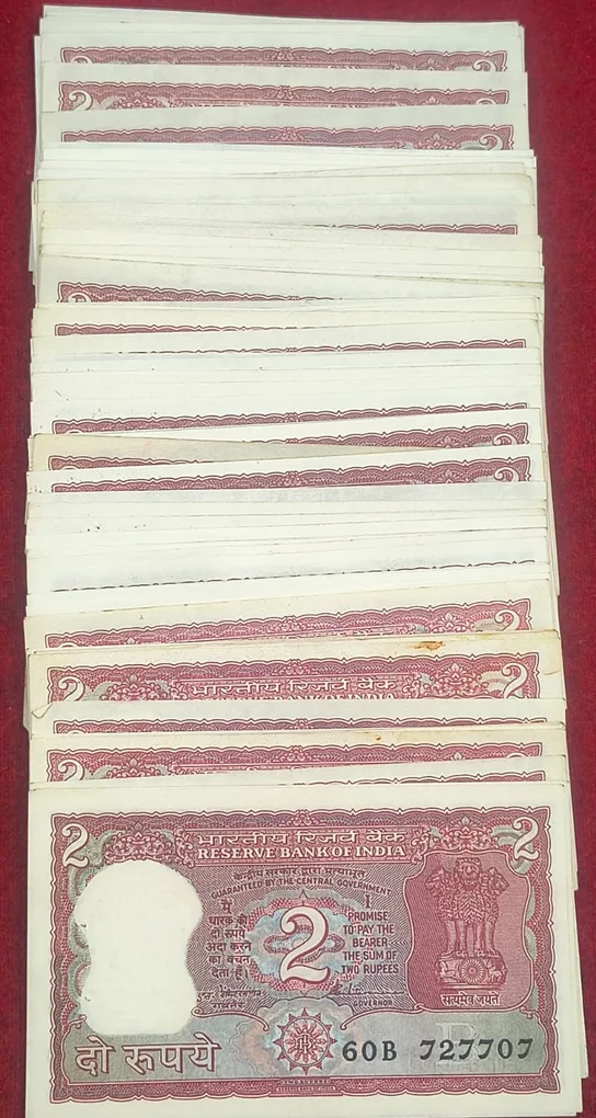 2 Rupees Tiger Issue MIX Governor (100 PCS LOTT) UNC Note