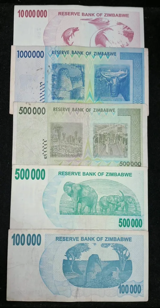 Zimbabwe Big Size Big Denomination Rare (20 Pcs Set) Lowest Price