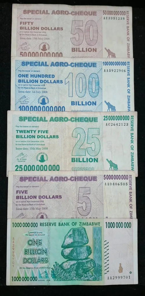 Zimbabwe Big Size Big Denomination Rare (20 Pcs Set) Lowest Price