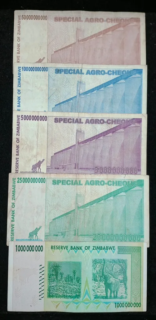 Zimbabwe Big Size Big Denomination Rare (20 Pcs Set) Lowest Price