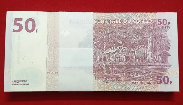 Congo 50 Francs 100 Notes Serial Bundle Rare