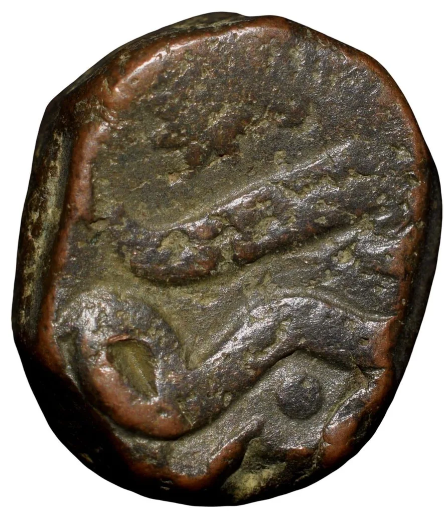 Copper Paisa of Namdar Khan(1700-1800 AD) of Hyderabad Feudatory Elichpur - Murtizapur Mint