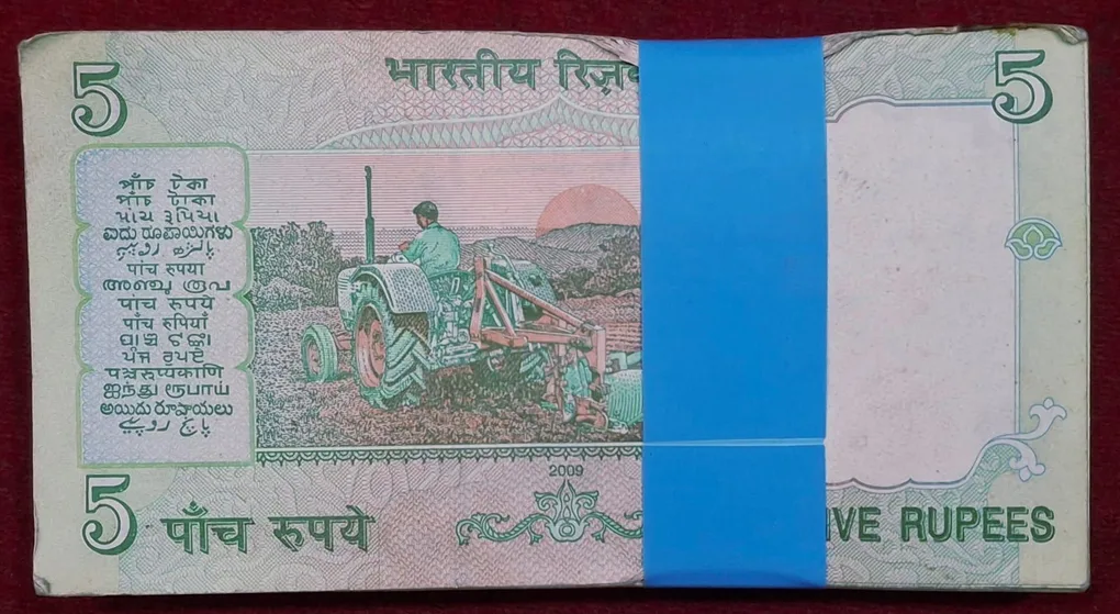 5 Rupees Gandhi Governor D.Subbrao Rare Serial Packet