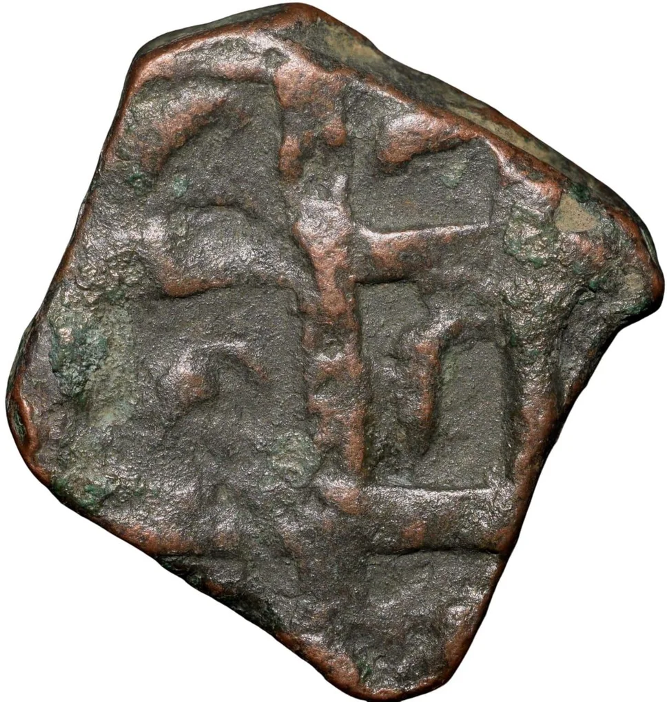 Copper Dam of Muhammad Shah(AD1719-1748) of Elichpur Mint KM A430.1