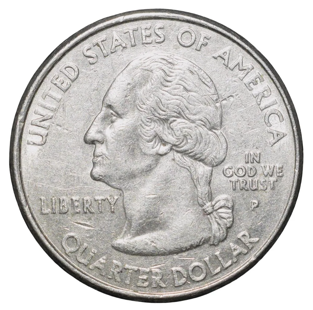 Nickel 1/4 Dollar of United States of America (AD 2000) Commemorative Issue 'Virginia'