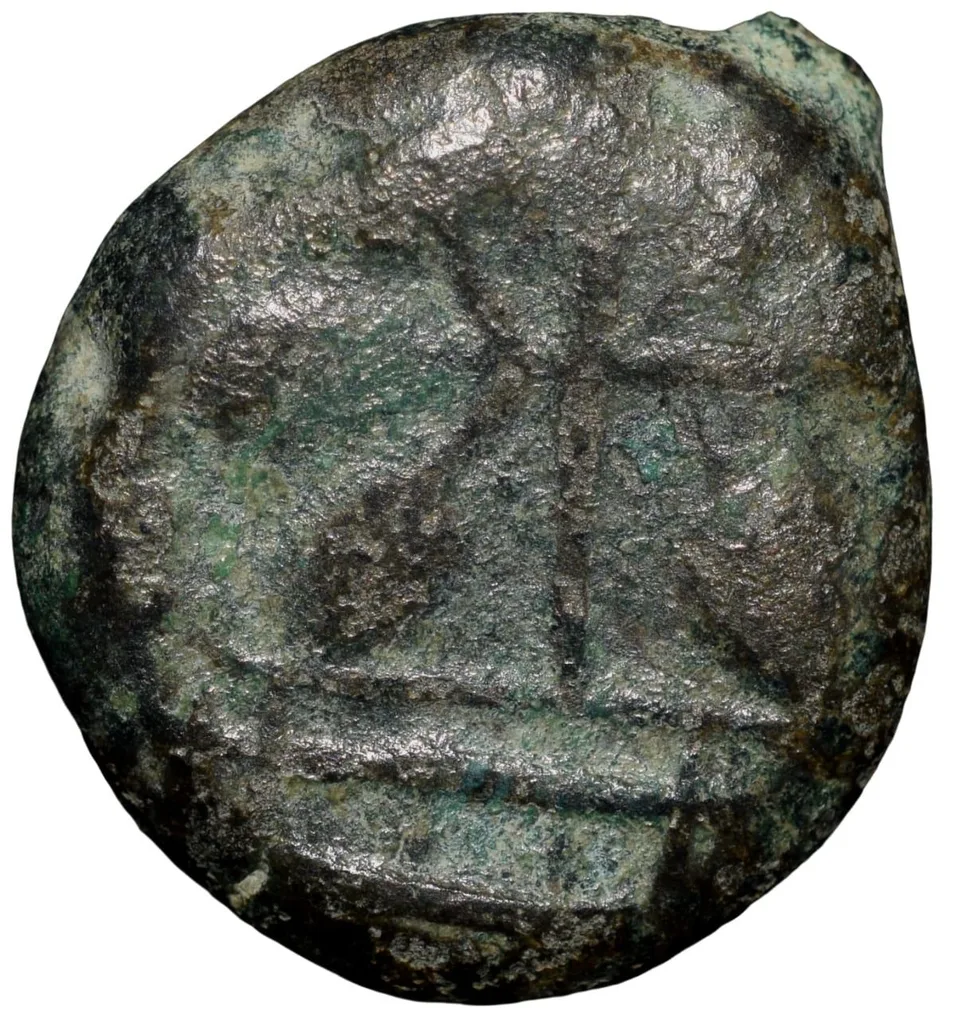 Copper Coin of Satkarni (1st Cen. BC) of Satavahana Dynasty from Paithan Region Elephant Type