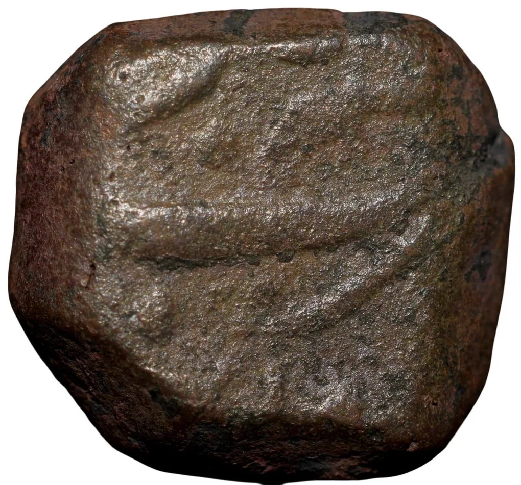 Copper Paisa of Nawabs of Surat - INO Shah Alam II (AD1759-1806) of Surat Mint Very Rare