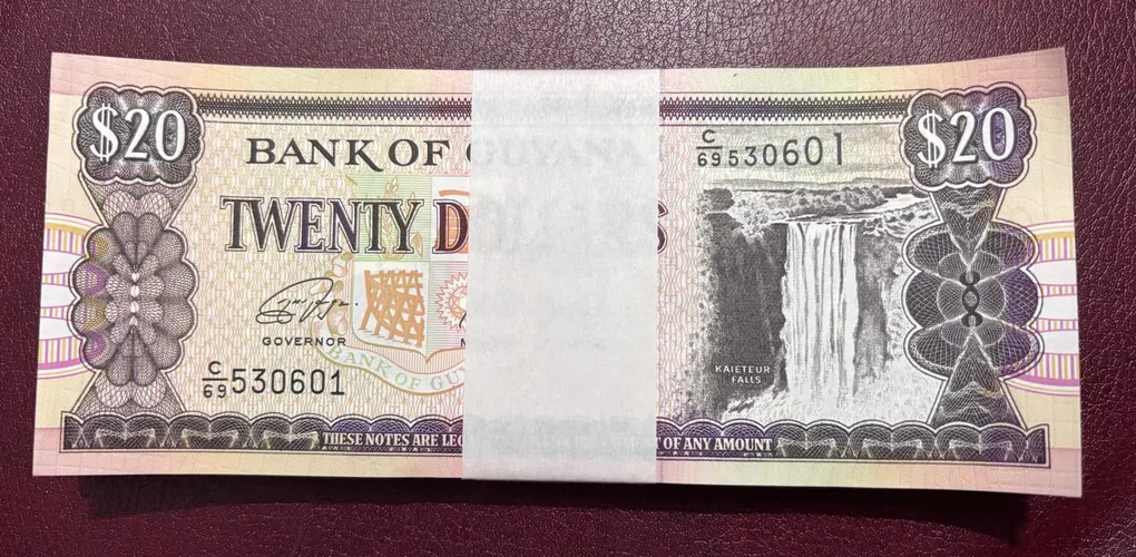 20 dollar Guyana 100 notes bundle #2