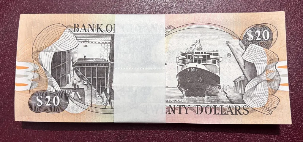 20 dollar Guyana 100 notes bundle #2