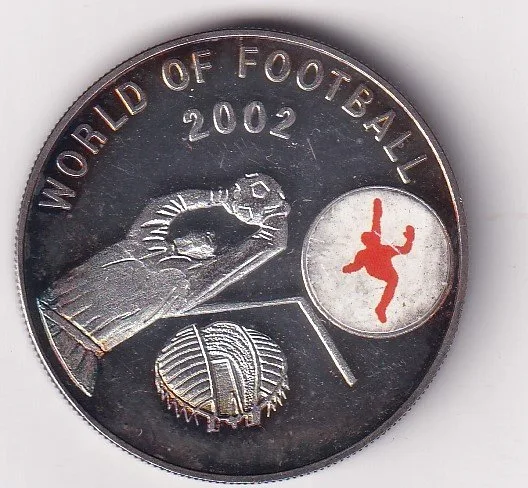 Uganda 1000 Shillings 2002 - Goalkeeper Rare Silver Coin #V-203