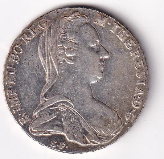 Austria Maria Theresa Taler Restrike 1780 Sliver Coin (Weight 28.07 g)#V-196