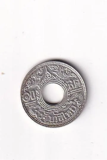 Thailand 10 Satang 1941 King Rama VIII Silver Coin#V-251