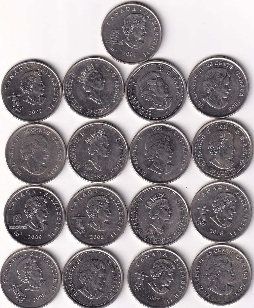 Canada 17 Different Coin Set #I-104