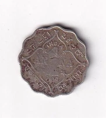 1910 One Anna Edward British India Rare COIN#I-107