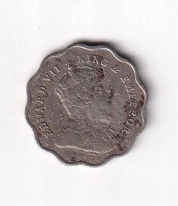 1910 One Anna Edward British India Rare COIN#I-107