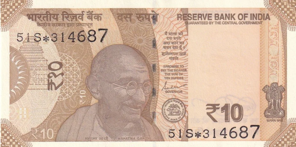Star Reverse 786 Fancy Number 10 Rupees Governor Sanjay Malhotra Rare Note