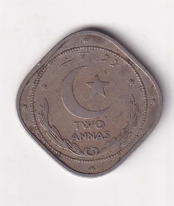 1949 Pakistan Two Anna Extremely Rare Coin #I-205