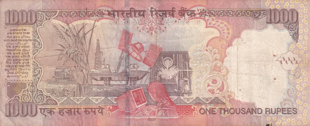 Ending 786 Fancy Number 1000 Rupees Governor D.Subbarao Rare Note