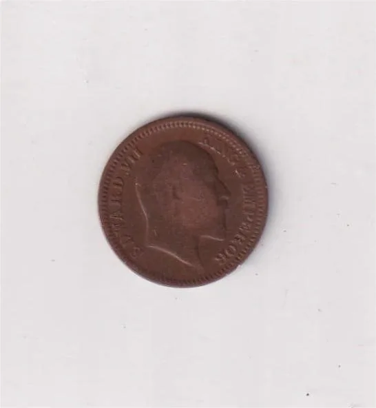 British India ½ Pice 1906 Edward VII Rare Coin #I-192