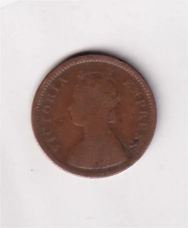 British India ½ Pice 1890 Victoria Rare Coin #I-214