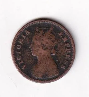 British India ½ Pice 1898 Victoria Rare Coin #I-225